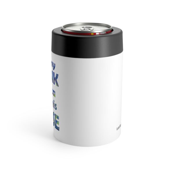 "Hold My Drink... I Gotta Pet This Horse" - Insulated 12oz-Can Koozie - Image 2