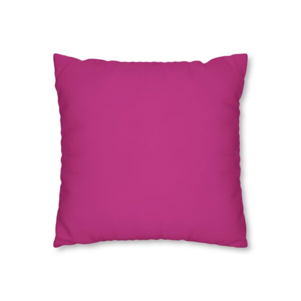 "Namast'ay Home With My Horse" - Marbled Orange & Fuchsia on Pink Pillow COVER - Image 4